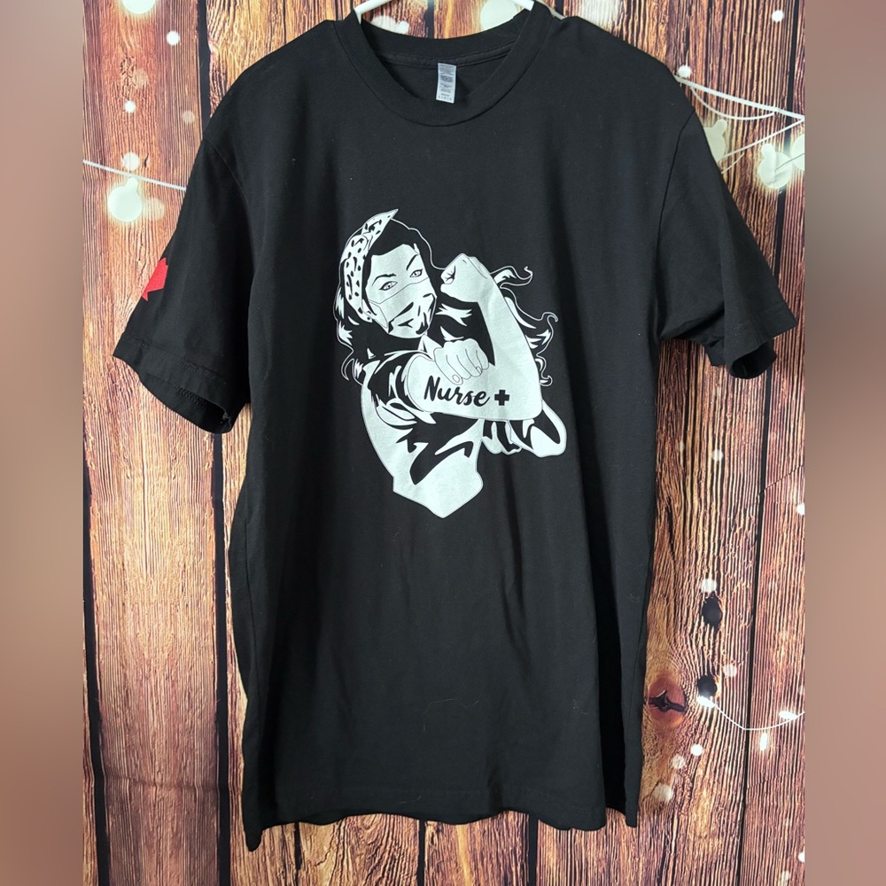American Apparel Black Nurse Power Tee